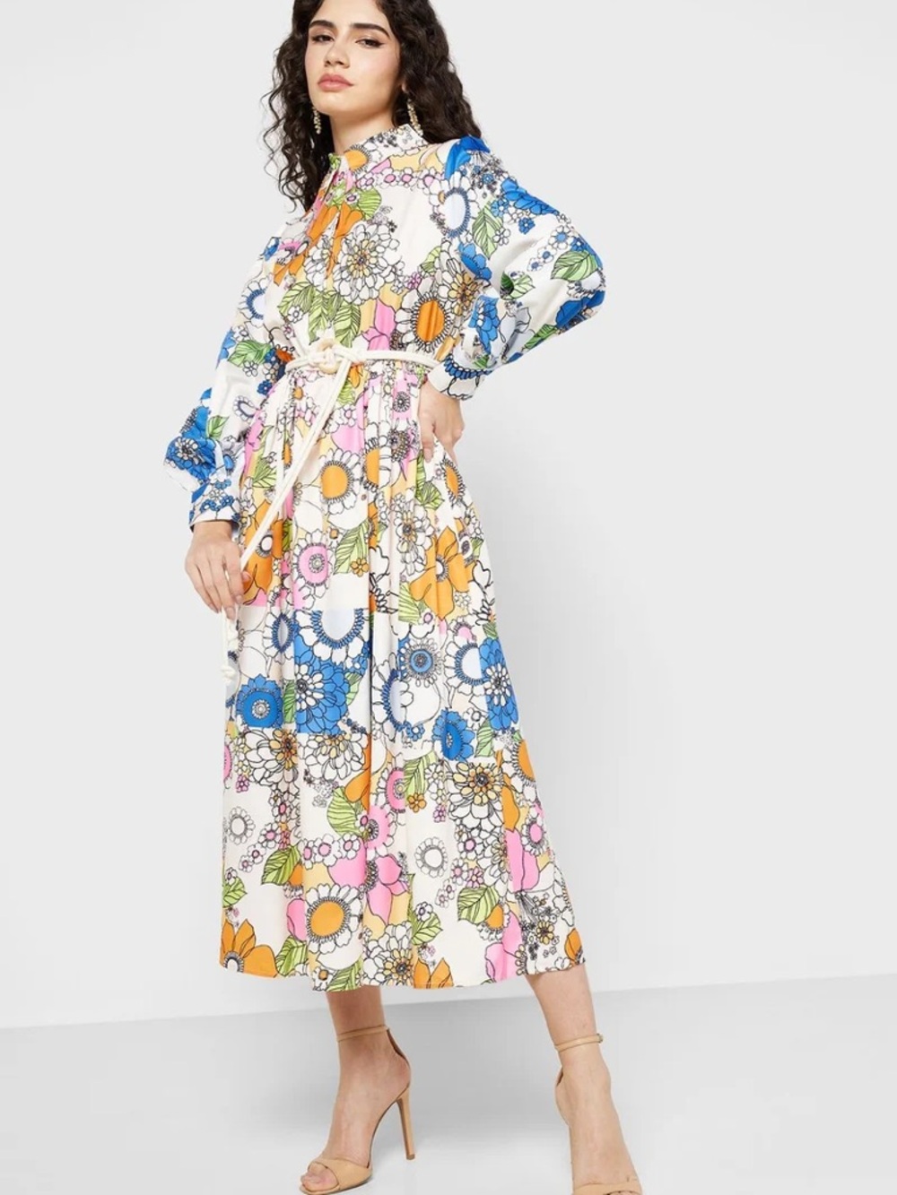 Farrah floral midi dress